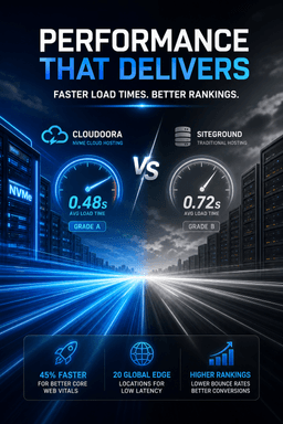 Speed & Performance Test: Cloudoora vs SiteGround