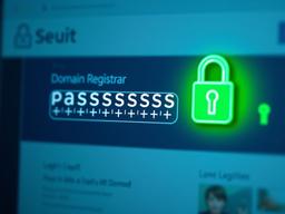 Use Strong Passwords for domain security