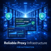 Reliable datacenter proxy infrastructure with high uptime stable connections and secure environment