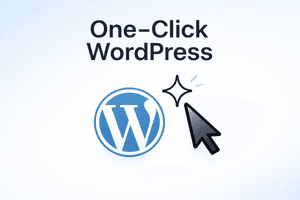 One-click Wordpress Hosting