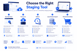Checklist for choosing the best WordPress staging plugin with cloning deployment rollback and WooCommerce support