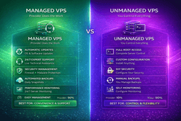 unmanaged VPS hosting with full root access and user-controlled server configuration