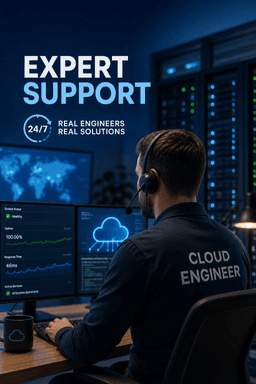 24/7 Expert Support: Real Cloud Engineers, Not Chatbots
