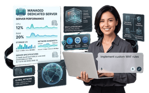 Managed dedicated server hosting with high-performance infrastructure, enterprise security, and 24/7 expert management