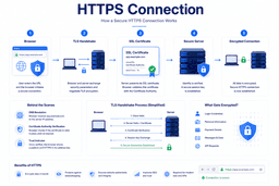 How SSL protects a subdomain using HTTPS TLS handshake certificate validation and encrypted communication