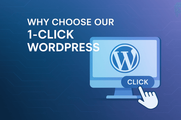One Click WordPress Hosting feature