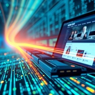 High-speed NVMe SSD powering rapid product page loads for online stores.