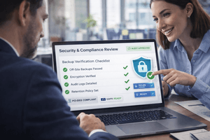 WordPress backup logs and compliance ready monitoring for business websites