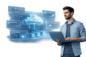 Managed cloud hosting with fast NVMe servers, scalable resources, and high-performance infrastructure for startups and businesses