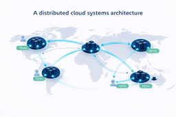 Distributed cloud systems architecture with global nodes reducing latency and improving performance