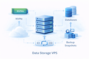 High-capacity NVMe VPS for storage, backups, and data-intensive processing workloads