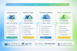 managed vs unmanaged VPS hosting comparison showing support control pricing and responsibility differences