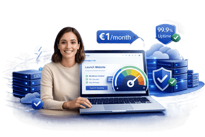 WordPress hosting in Finland on LiteSpeed servers with free SSL, free migration, and 99.9% uptime SLA from €1 per month
