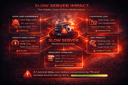 slow VPS server impact on website speed user experience and conversions