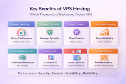 key benefits of vps hosting including performance security and scalability