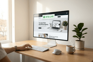 WordPress website successfully launched on Cloudoora hosting with LiteSpeed servers and free SSL from €1 per month
