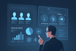 Digital marketer studying reader personas and search intent data