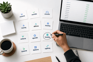 Startup founder discovering available brandable domain names across multiple extensions using a bulk domain search tool
