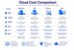 Comparison of cloud provider pricing complexity scalability and infrastructure cost optimization approaches