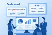 Google Workspace CRM integration connecting Gmail and HubSpot for lead management