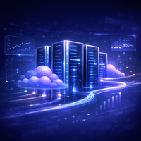 high-performance cloud hosting infrastructure with NVMe servers and fast data processing