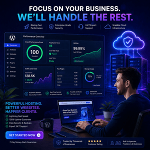 Managed WordPress hosting platform delivering fast performance, scalability, and growth for high-traffic websites