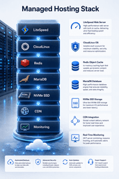 Agency hosting buyer checklist including WHM cPanel white-label hosting NVMe SSD backups Redis and API integration